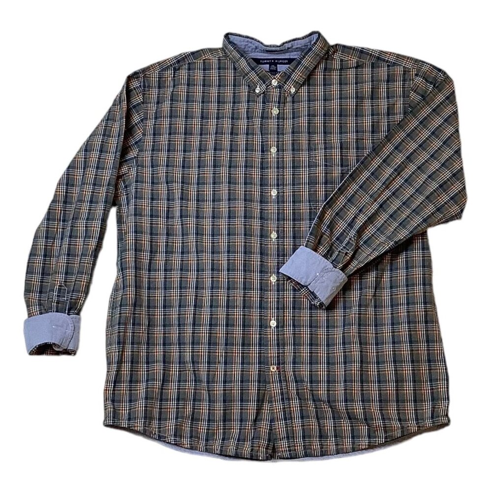 Tommy Hilfiger Cheers Classic Fit Long Sleeve Button Down Shirt Men's Size 2XL